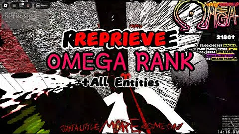 Roblox Grace - Reaching OMEGA rank with ALL ENTITIES enabled in REPRIEVE
