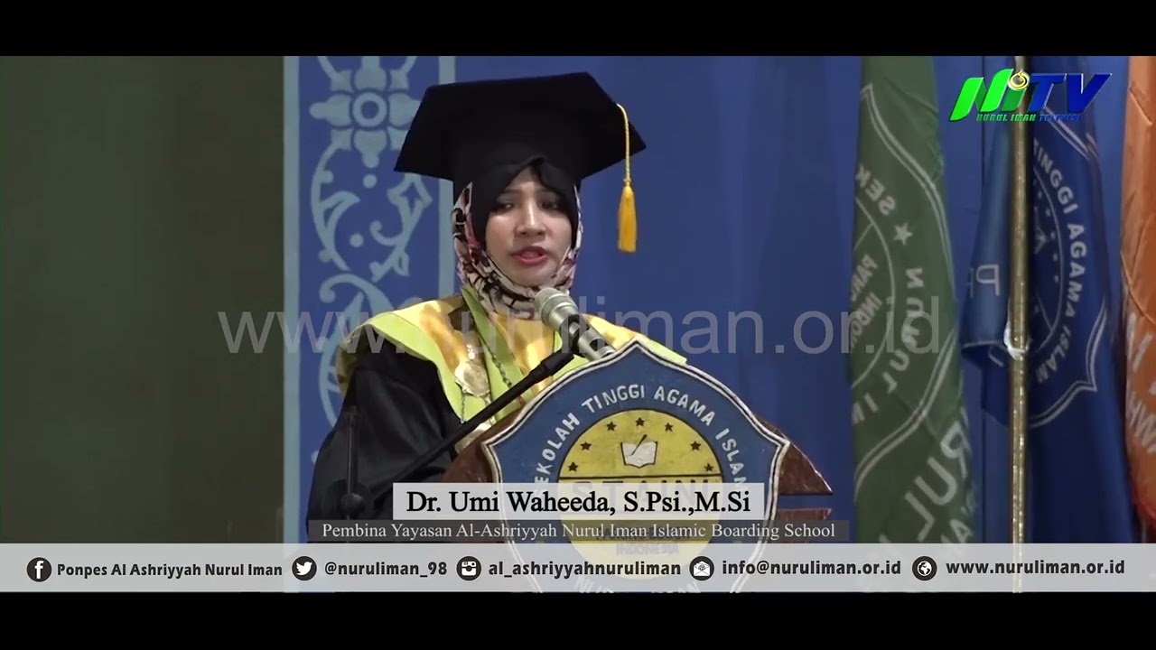 Tausiyah & Sambutan Dr. Umi Waheeda binti H. Abdul Rahman, S.Psi., M.Si. Wisuda Angkatan XI 2022