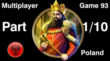 Civilization 5 Multiplayer 93: Poland [1/10] ( BNW 6 Player Free For All) Gameplay/Commentary