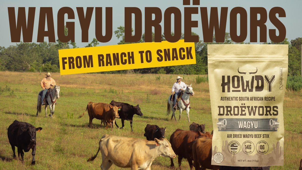 From Ranch to Snack: RHN Wagyu x Howdy Snax | Authentic Wagyu Droëwors