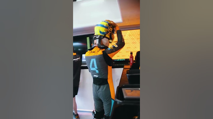 How Lando Norris gets ready to race. 🏁