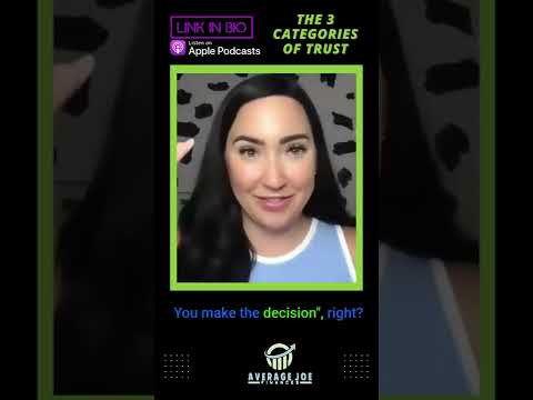 The 3 Categories of Trust #shorts