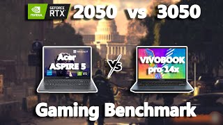 RTX 2050 vs 3050 | Acer Aspire 5 vs Asus Vivobook Pro 14X Gaming Benchmark Test | #StealthGamerSG