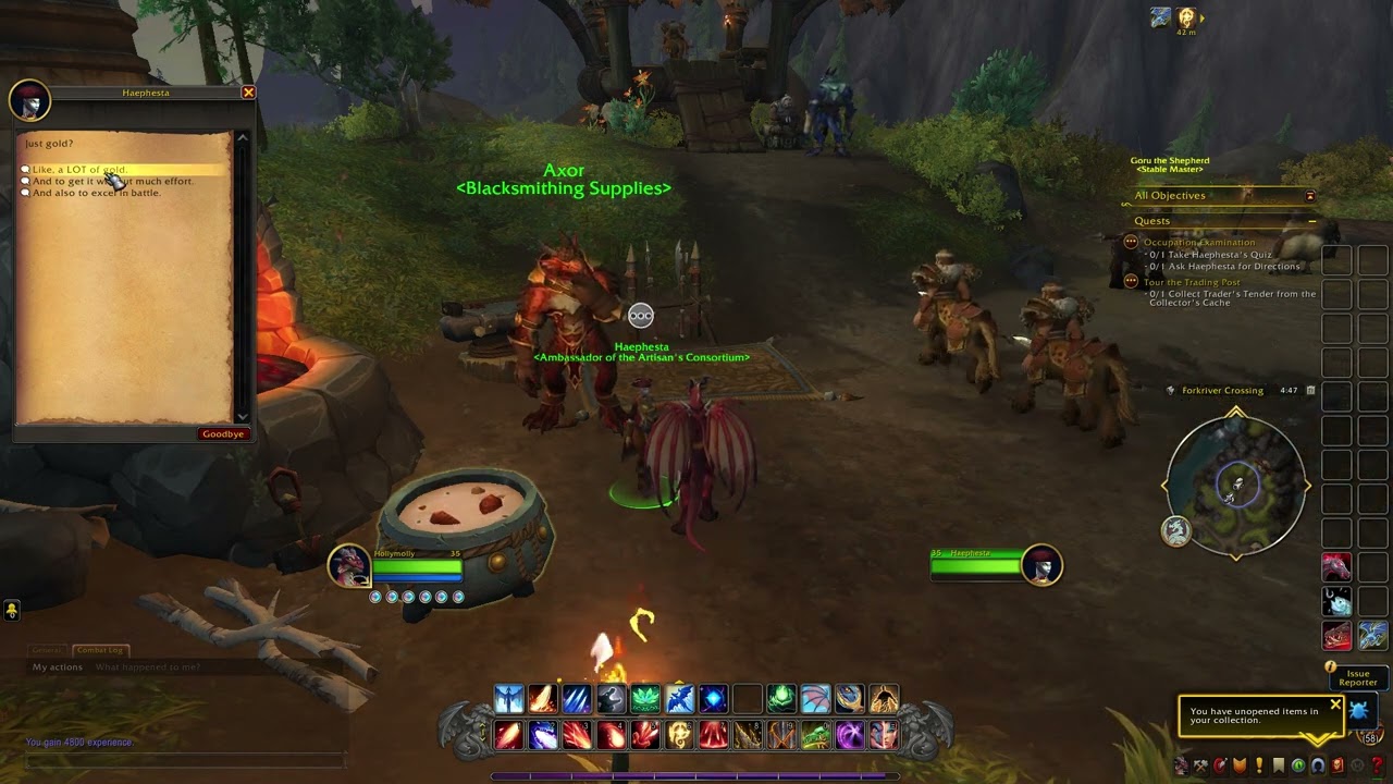 Occupation Examination -  WOW Quest - | The war Within