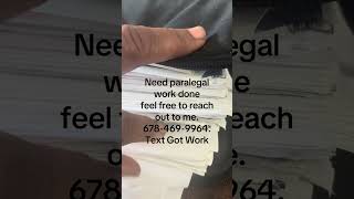 Paralegal , Ready To Work $50