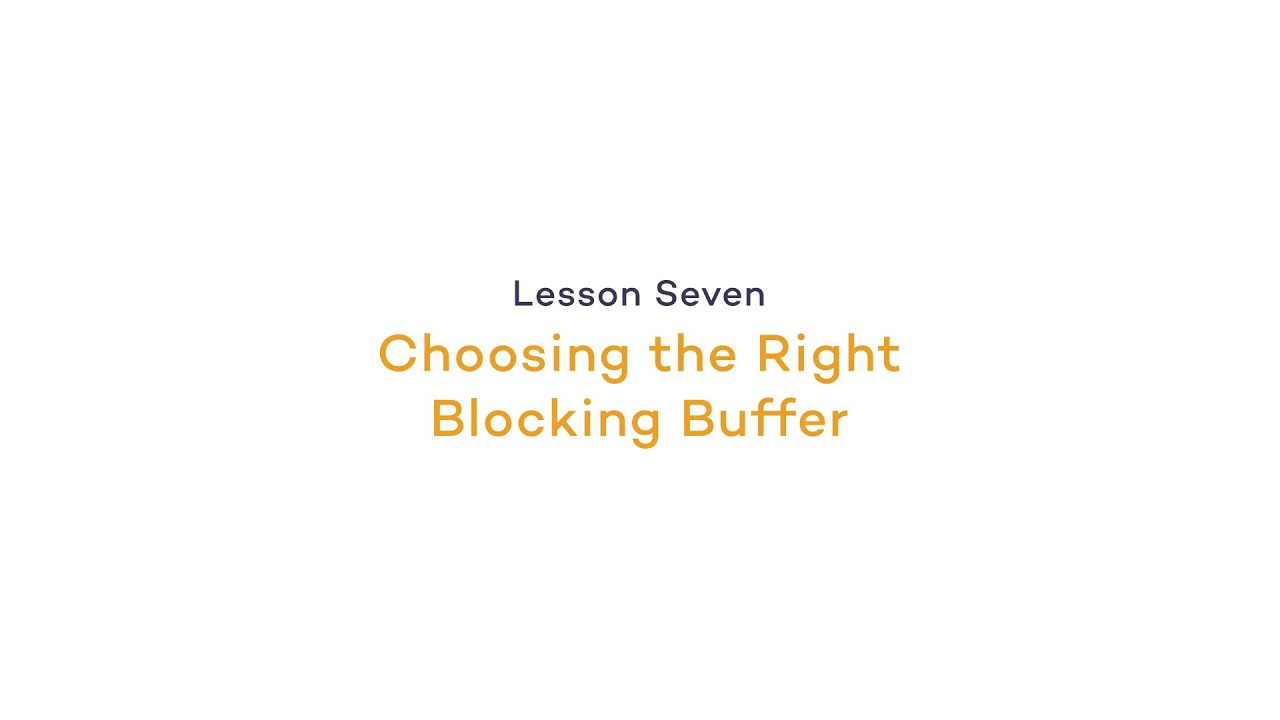 Choosing the Right Blocking Buffer | Fluorescence: Blocking the Membrane