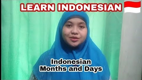 Indonesian Months and Days #learnindonesian