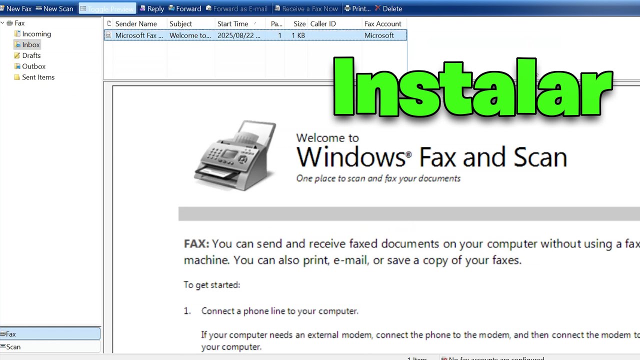 Como Instalar Fax y Escáner de Windows en Windows 11