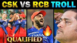 CSK vs RCB IPL TROLL 2024 🔥RCB Qualified Playoff 🔥CSK Eliminated Full Match Higlights Today Trending