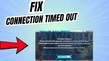 Fix Connection timed out Error in Palworld