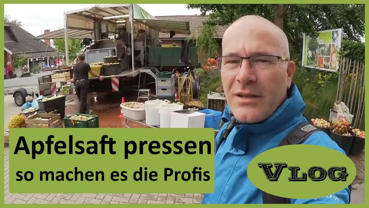 Apfelsaft pressen - so machen es die Profis - VLOG