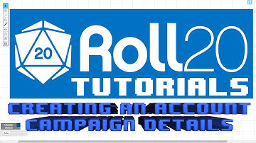Roll20.net Tutorial 01: Creating an Account and Setting Up Campaign Details