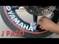 Applying Wheel Stickers to Yamaha R6