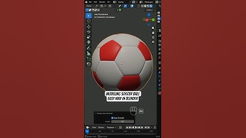The Easiest Blender Soccer Ball Modeling Method (Ultra Realistic) #blender3d #tutorial