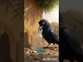 The Thirsty Crow | Clever Crow Story | Kids Moral Story | Shorts  #cartoon #kidslearning #animation