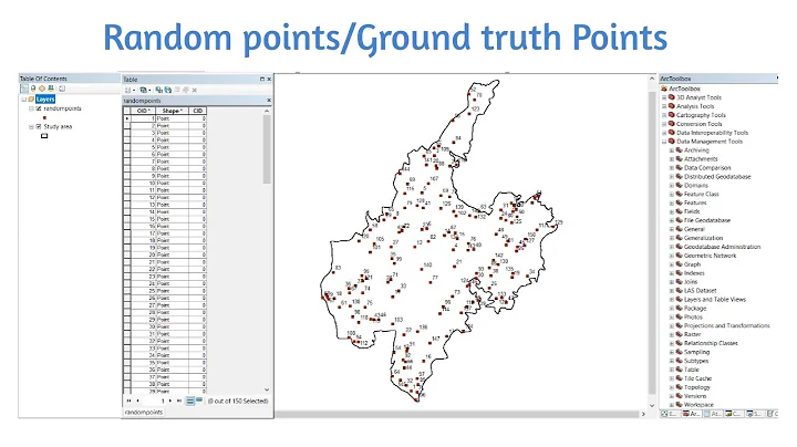 Create Random points or Ground Truth Points of any Locations using ArcGIS