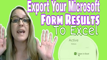 Export your Microsoft Form results to an Excel Spreadsheet