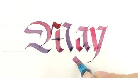 May | Blackletter Calligraphy Video | Satisfying Handwriting Ink Blend