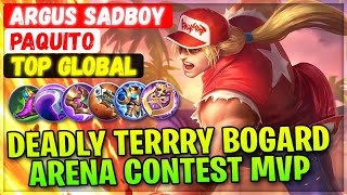 Deadly Terrry Bogard Arena Contest MVP [ Argus sadboy Paquito ] Mobile Legends Gameplay Emblem Build