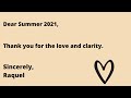 VULNERABLE AND EMOTIONAL SUMMER RECAP 2021- HAPPY TEAR WARNING, UNEDITED VIDEO :)