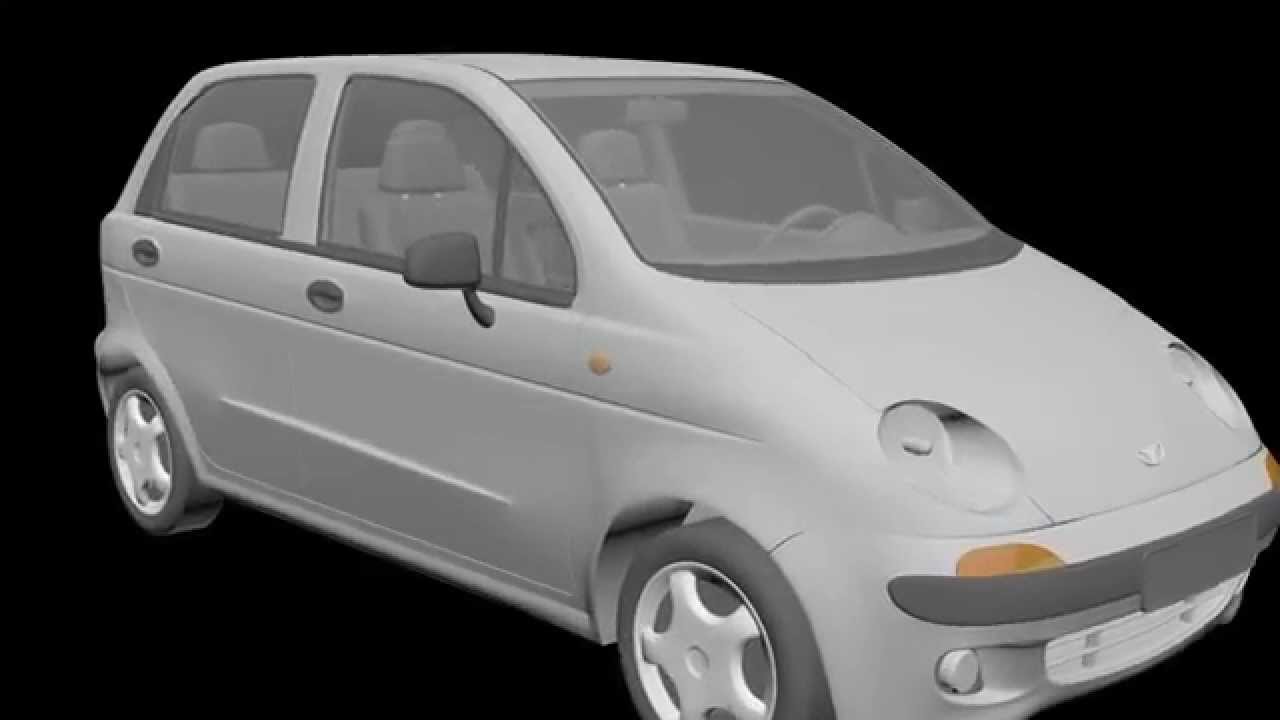 Daewoo matiz 3d model