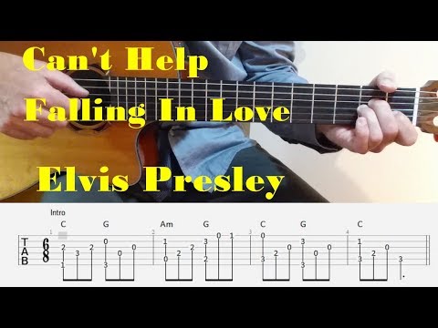 Can T Help Falling In Love Elvis Presley Fingerstyle Guitar With Tabs 