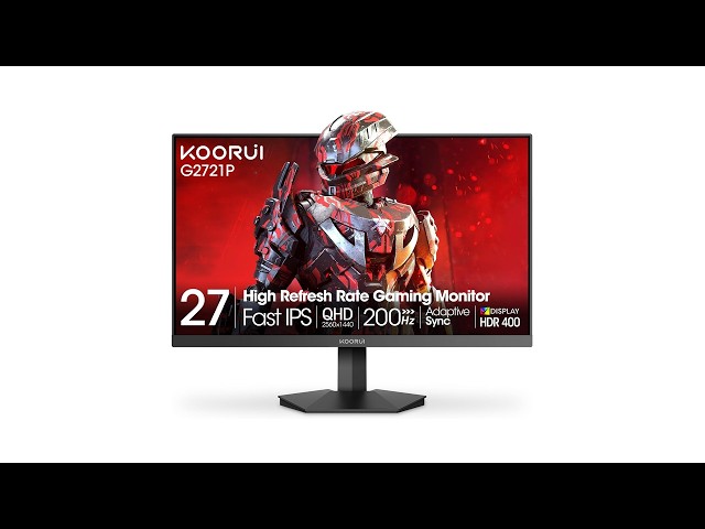 Review KOORUI 27 Inch Gaming Monitor 200Hz QHD Fast IPS HDR400