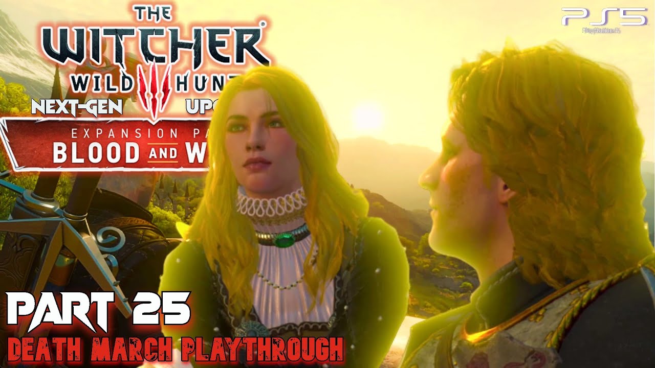 The Witcher 3: Blood and Wine DLC Part 25 Grandmaster Wolven Set Next-Gen Upgrade Death March PS5 HD
