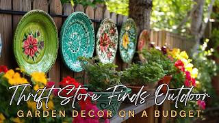 Inspiring Garden Decor On A Budget: Thrift Store Finds As Outdoor Decor!