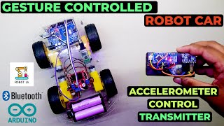 How to make a Gesture Control Robot Car. Using Two HC 05 Bluetooth Modules And Arduino | Robot Lk