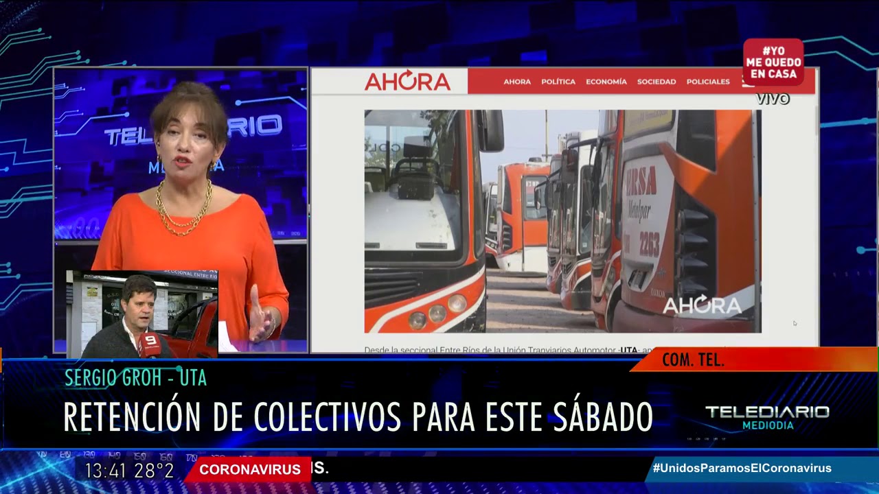 UTA anunció un paro por tiempo indeterminado de colectivos - YouTube