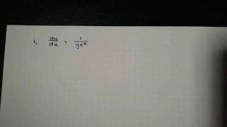 C4  Differential equations skills check