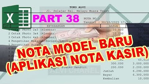 Pembuatan Aplikasi Nota Kasir Part 38 VBA Excel Coding Batal dari Record Macro