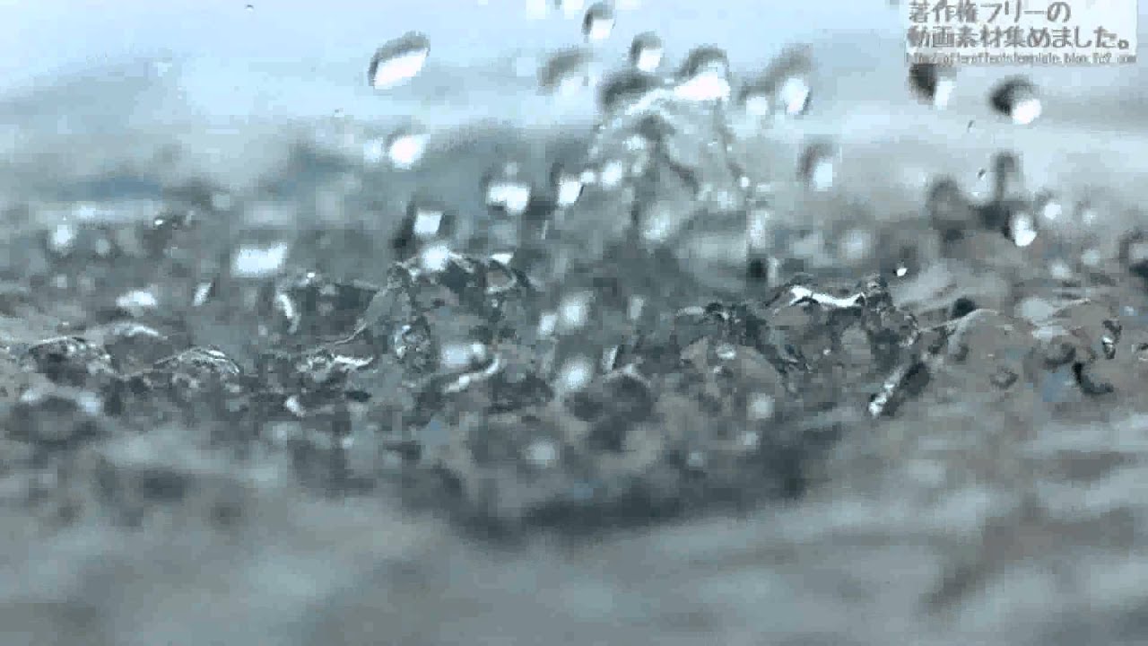 動画素材 雨 水の滴のスローモーション映像 2 Youtube