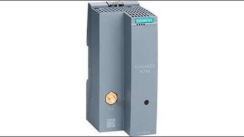 SIEMENS SCALANCE W700 access point and client module settings