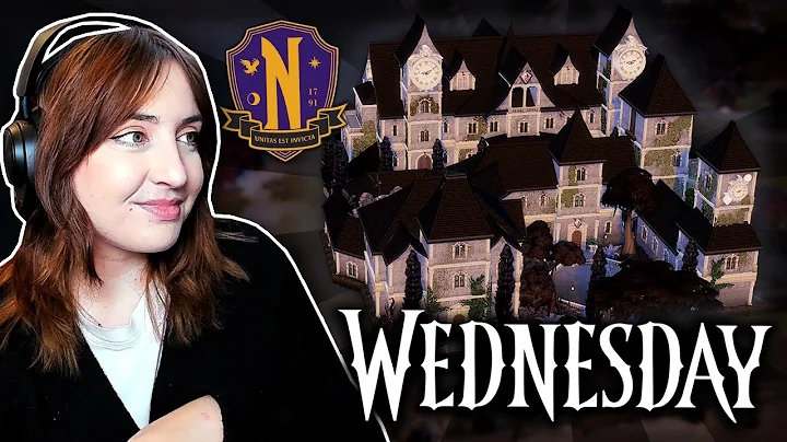 I built Nevermore Academy from Wednesday in The Si...