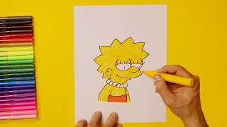 How to draw Lisa (The Simpsons)