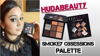 HUDA BEAUTY- SMOKEY OBSESSIONS EYESHADOW PALETTE • Review, Swatches And Demo