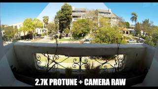 2.7K PROTUNE CAMERA RAW COMPARISON PICTURE WINDOW