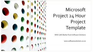 Microsoft Project Create a 24 Hour Calendar Template - Video 2 Wealth