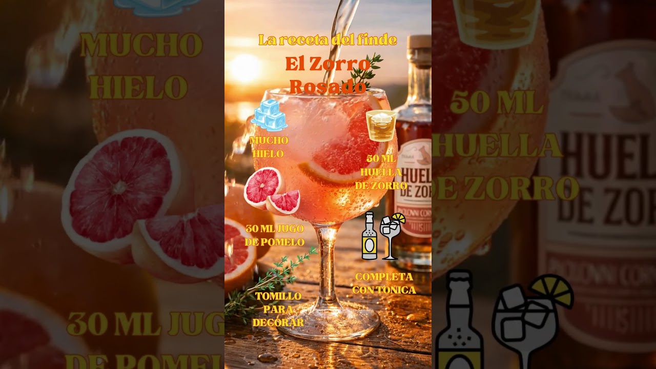 Chau Gin Tonic. Hola Zorro Rosado. 🦊🥂