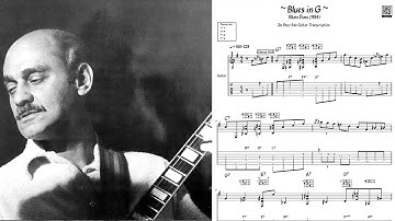 Joe Pass - Blues in G - Solo Jazz Guitar Transcription