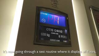 What happens when an older Otis Gen2 lift loses power?