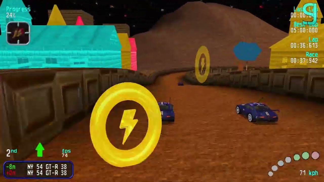 Sprint Race at Sweetland Desert with an NY 54 GT-R 38 car