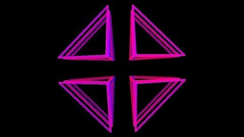 Cells-16. Rotation in four-dimensional space. 4D. Fourth dimension. Hyperspace.