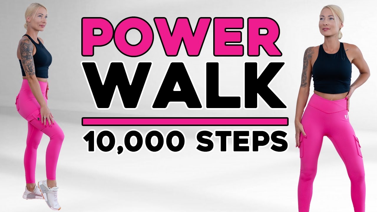 10000 Steps Walking At Home Workouts | 4 Mile Power Walk | Walk at Home ...