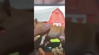 Unboxing Mojo Collecta Farm Animals Static Figure Statue Review - Holstein Friesian Cow Part 3