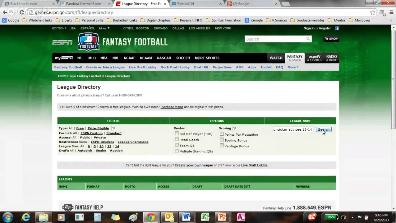 ESPN Fantasy Football - YouTube