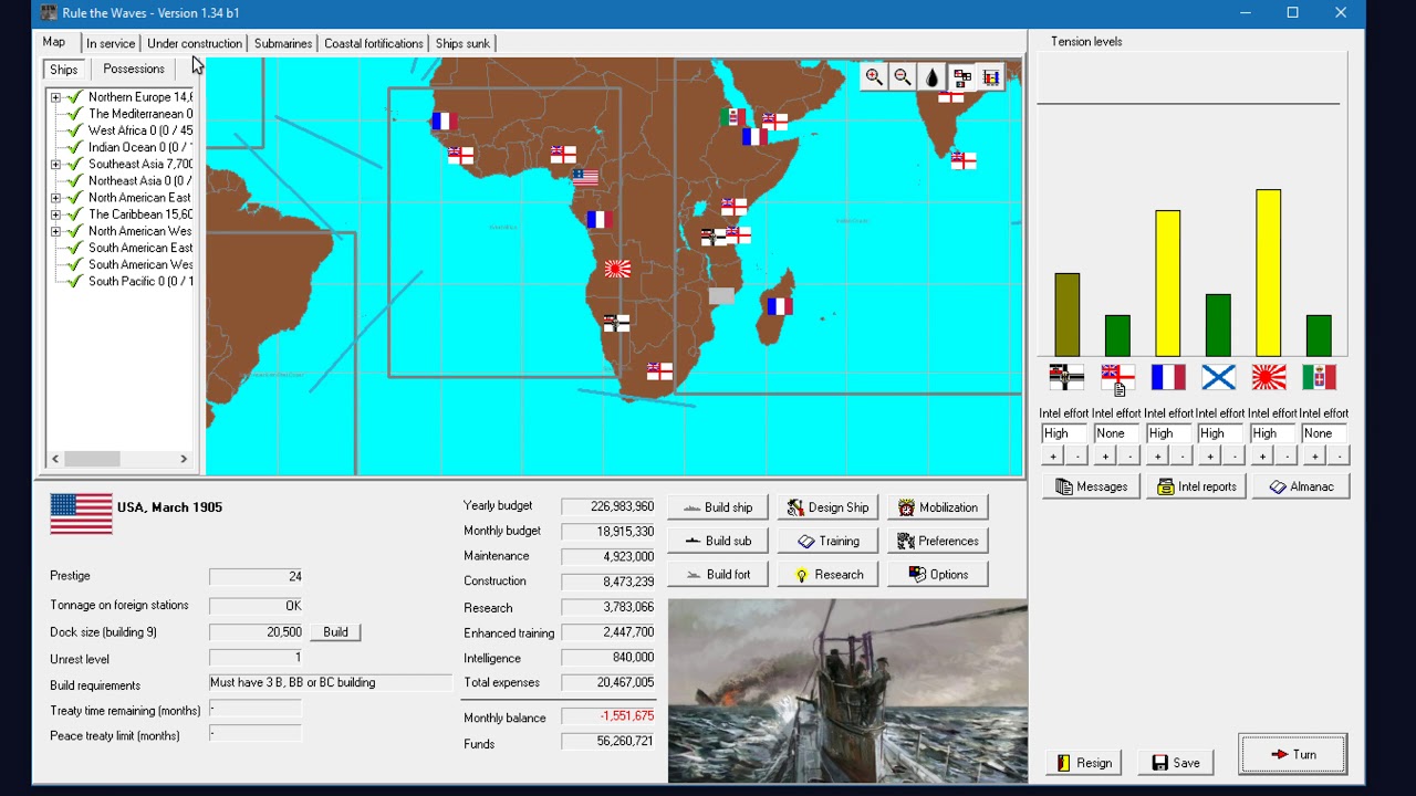 Rusty Rule the Waves Part 6: War Clouds - YouTube