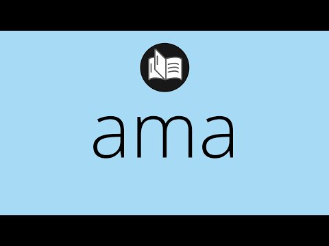 Video: ¿Qué significan las siglas AMA?